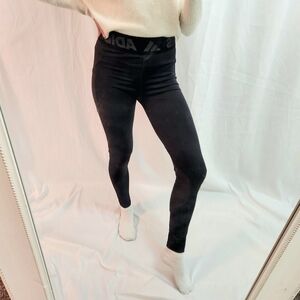 Adidas Black High-Waisted Leggings